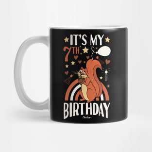 7th Birthday Squirrel Mug